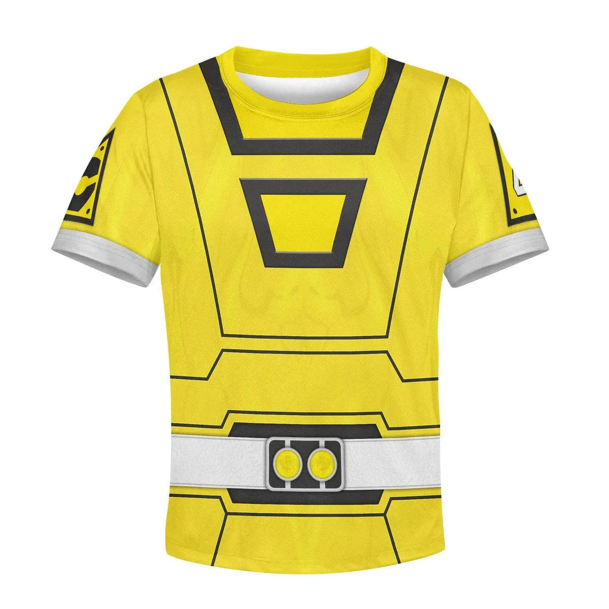 Gearhomie Unisex Kid Tops Power Rangers Turbo Yellow 3D Apparel