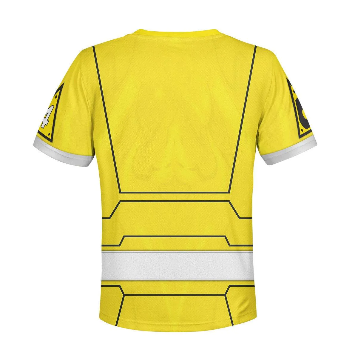 Gearhomie Unisex Kid Tops Power Rangers Turbo Yellow 3D Apparel