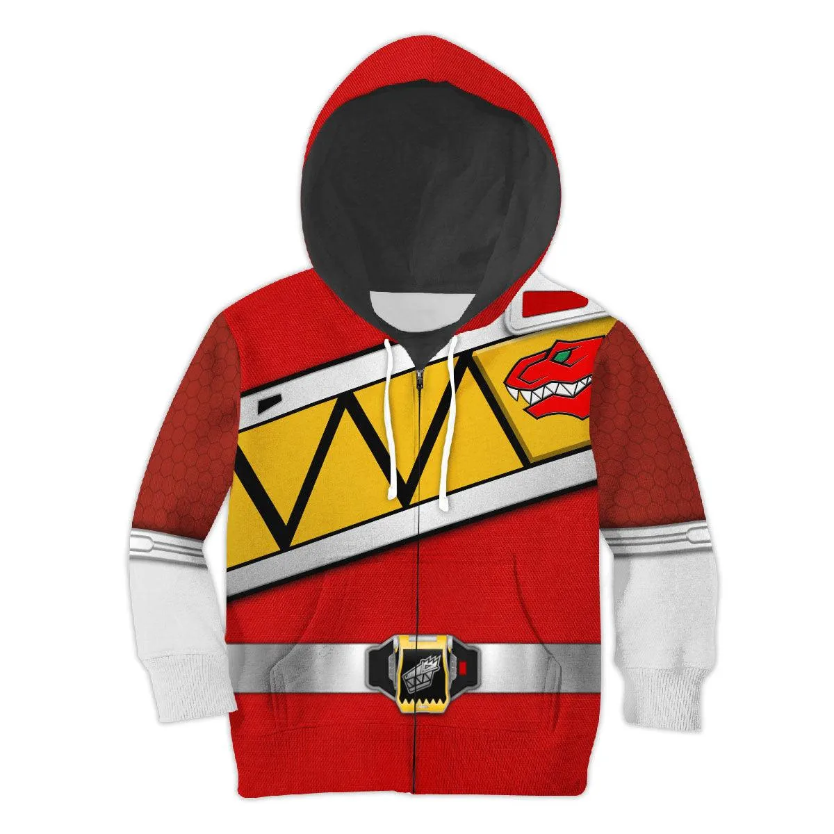 Gearhomie Unisex Kid Tops Red Power Rangers Dino Charge 3D Apparel