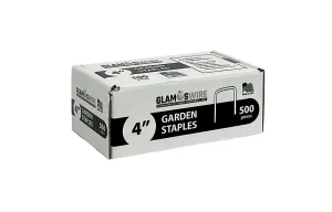Glamos Wire 84500 500 pack Landscape Staple, 4 in., Steel :PK500: QUANTITY: 1