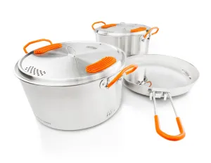 GSI Glacier Stainless Base Camper Cook Set