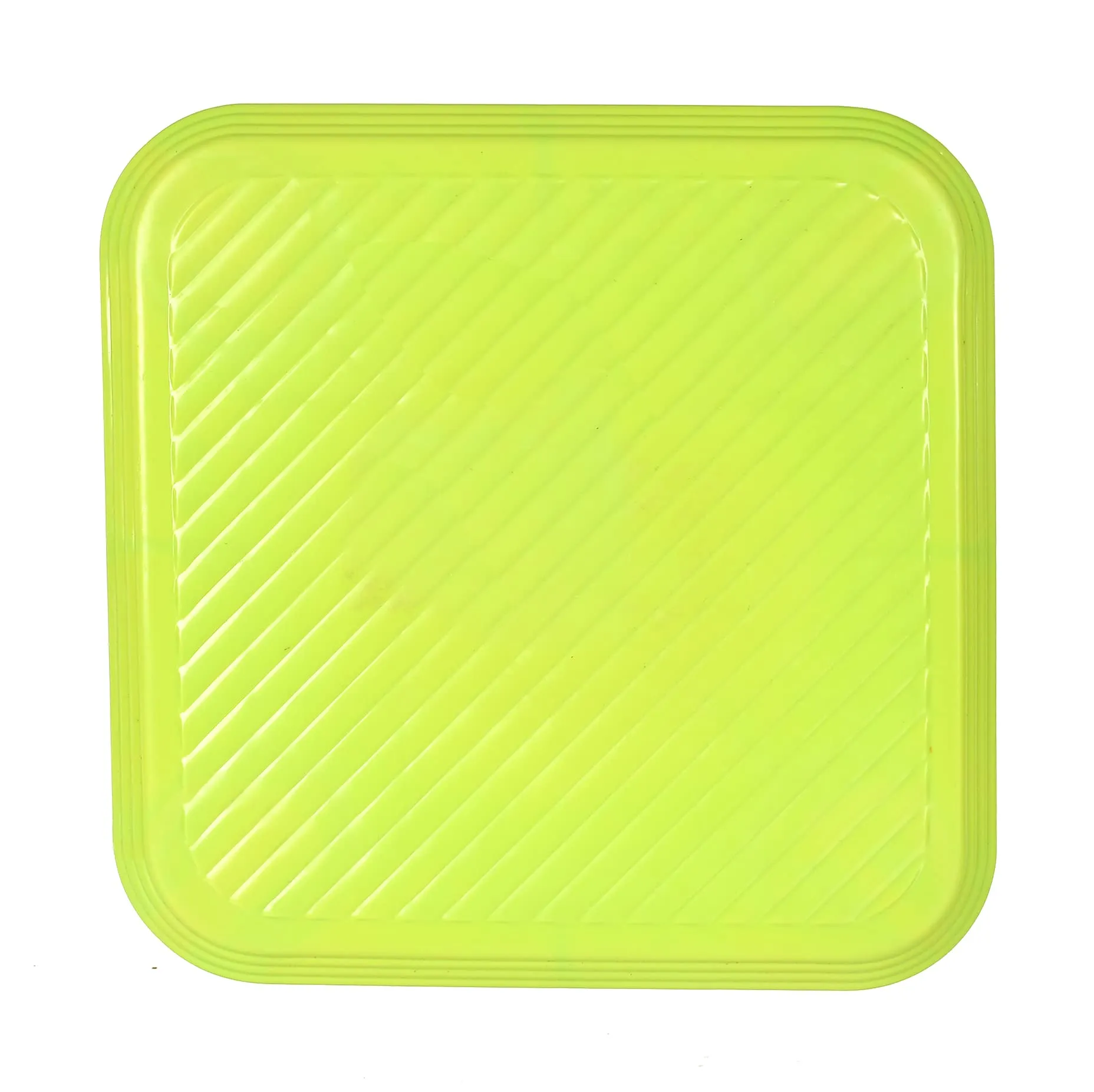 Heart Home Portable,Lightweight, Comfortable Plastic Seating Stool/Patla (Yellow)