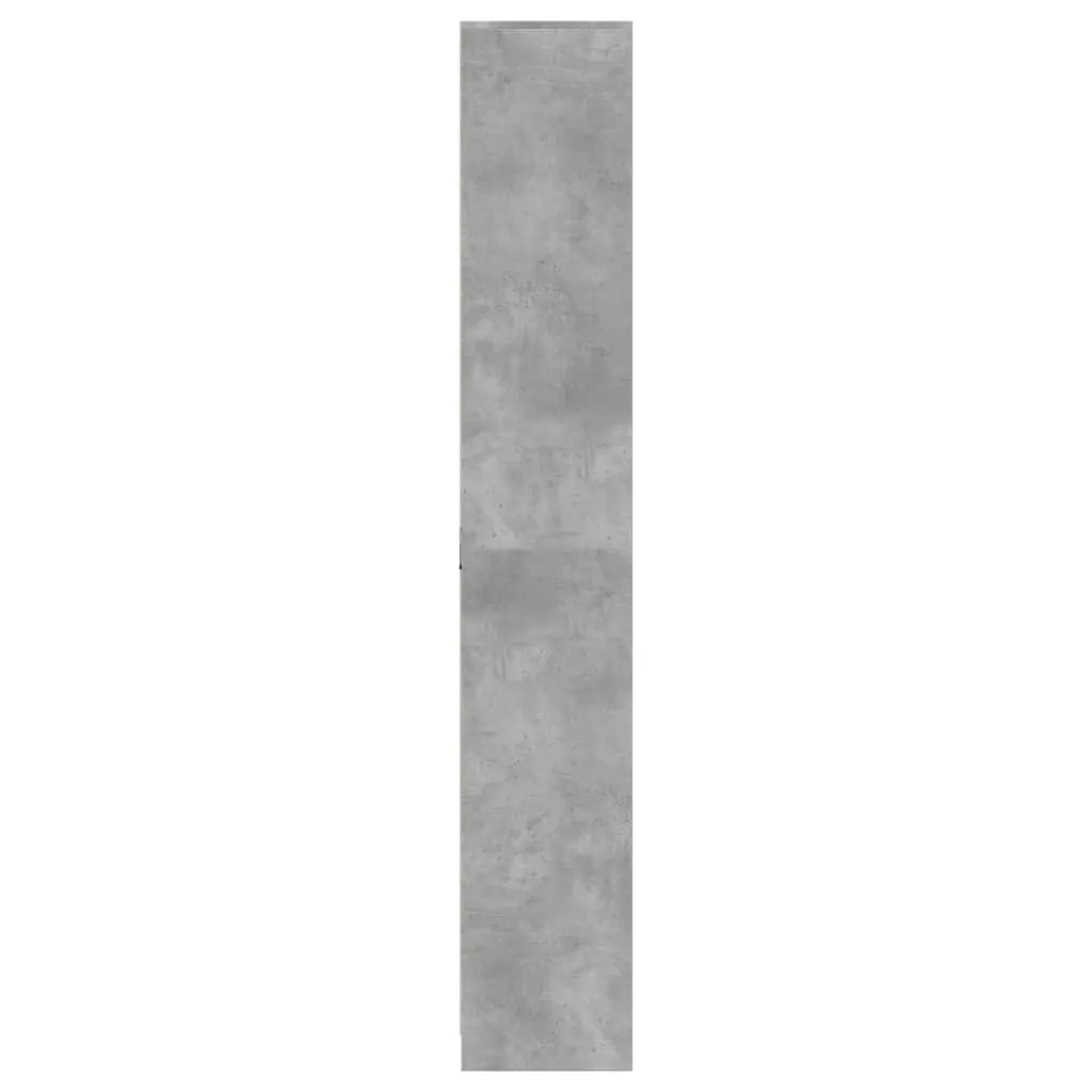 Highboard with LED Concrete Grey 74x32.5x200 cm Engineered Wood
