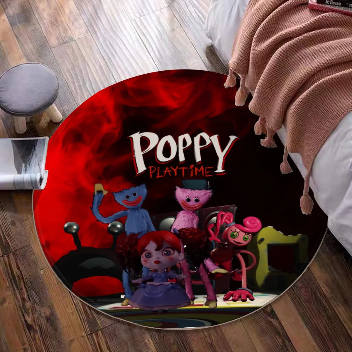 Huggy Wuggy Poppy Playtime Foldable round mat