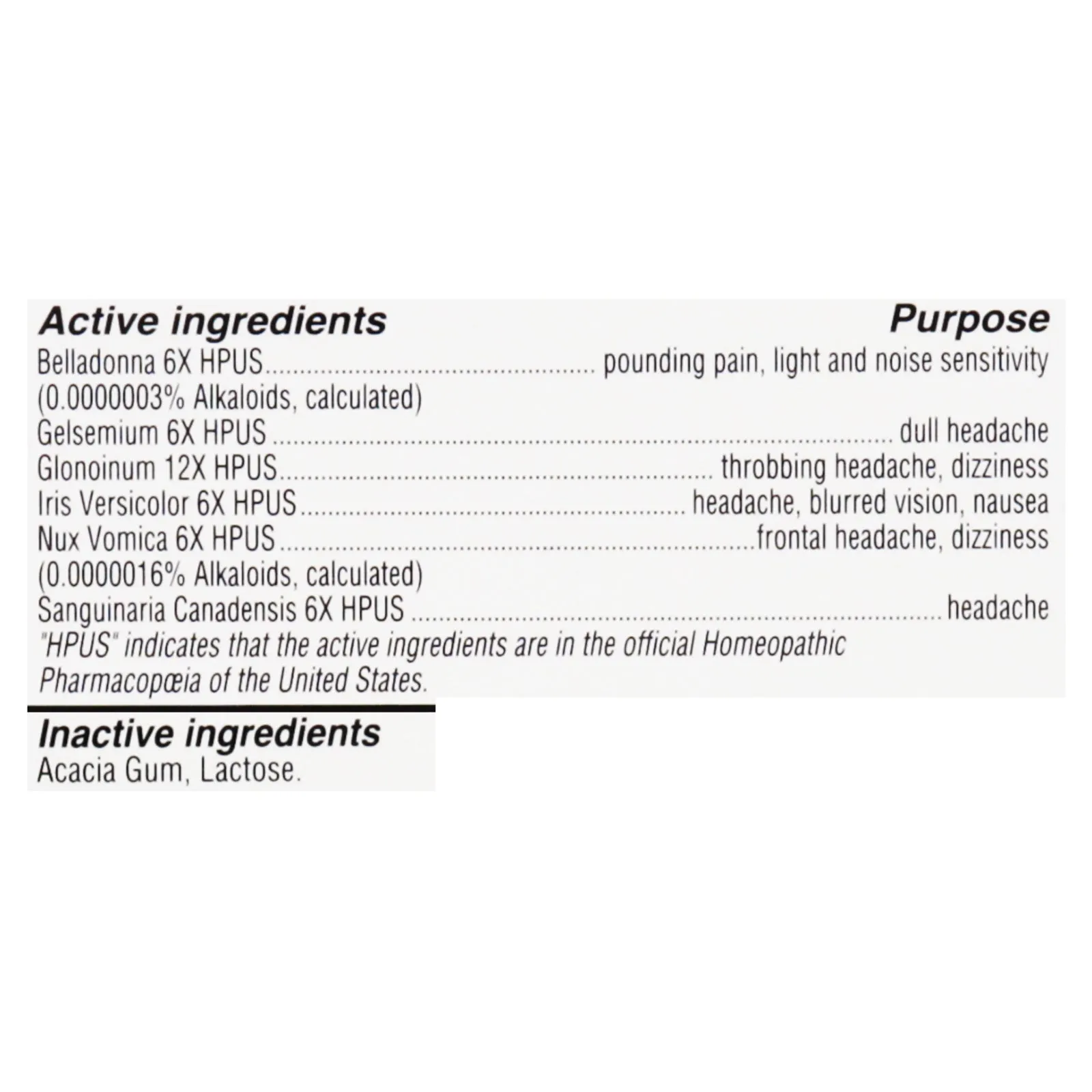 Hyland's Homeopathic Migraine Relief Tablets, 100 ct (Pack of 3)