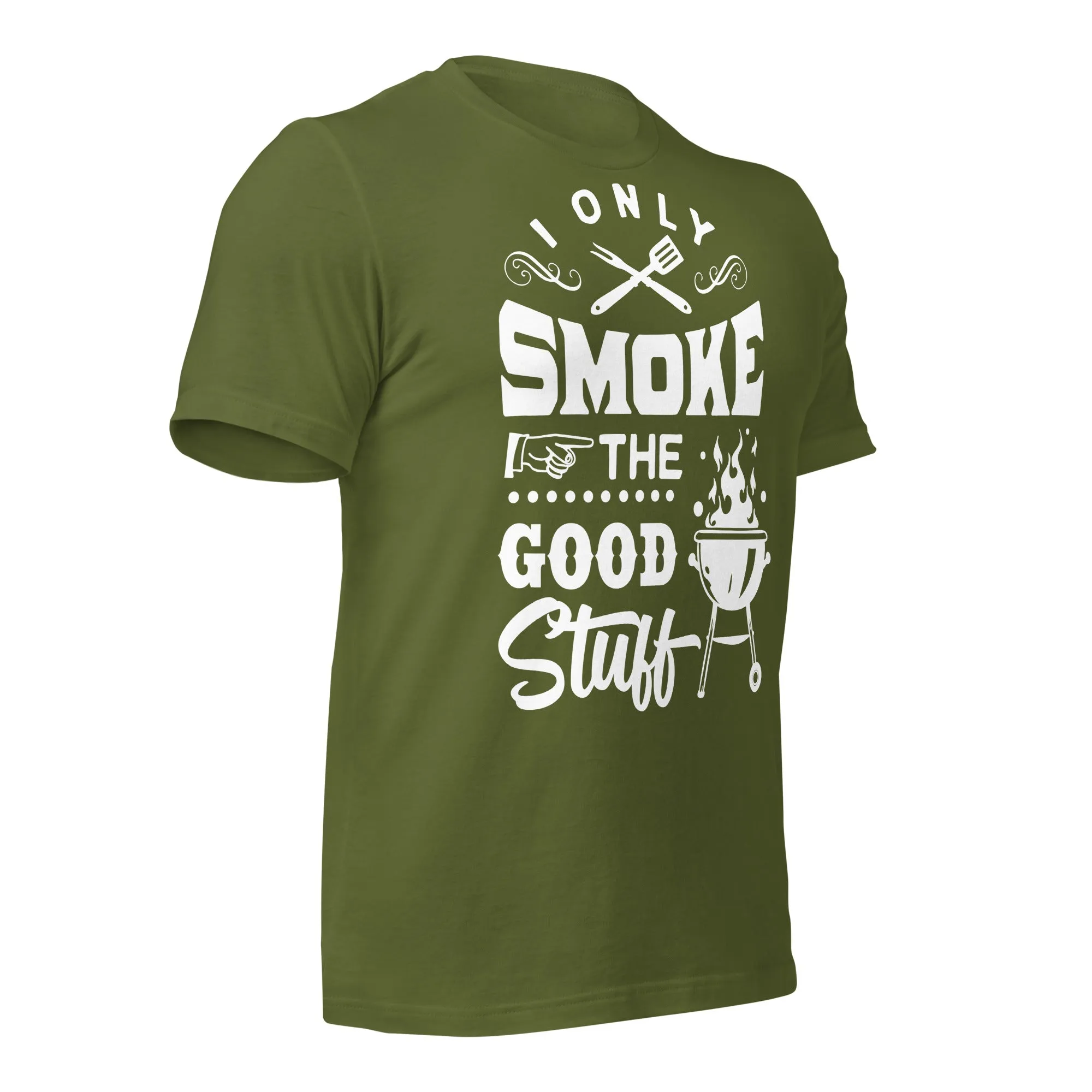 I Only Smoke the Good Stuff BBQ T-shirt – Comfortable & Stylish Tee for BBQ Lovers