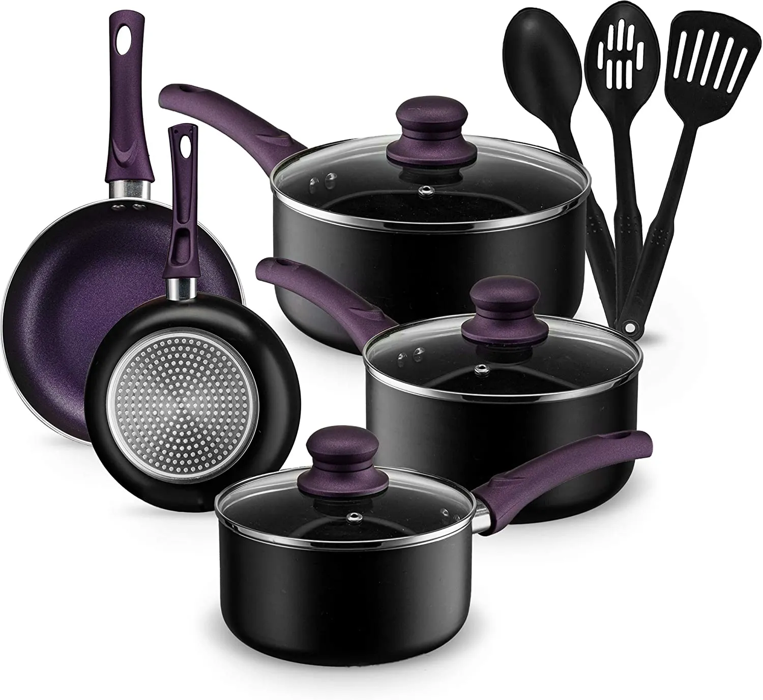 Kitchen Cookware Set, 11 Piece Pots and Pans Set for Cooking Nonstick