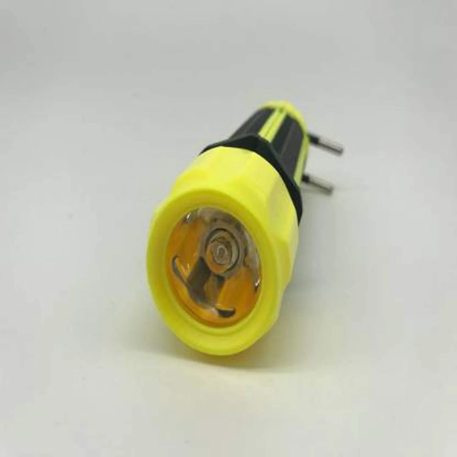 Kuber Industries 2 Piece Hi Power Dual Mode LED Rechargeable Mini Portable Packet Torch Light Flashlight (Yellow)-CTKTC22968