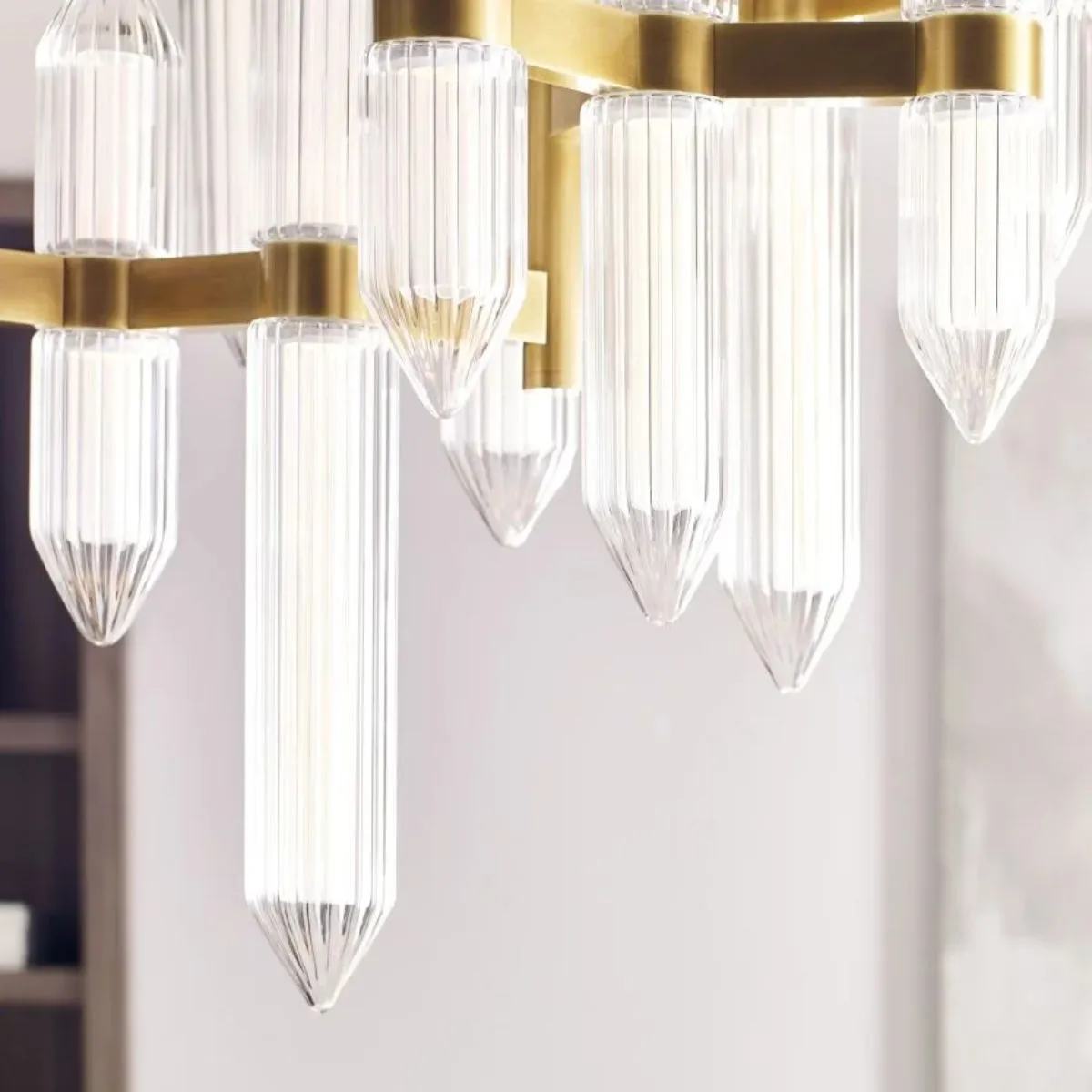 Langston 31 in. LED Chandelier Brass finish