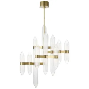 Langston 31 in. LED Chandelier Brass finish