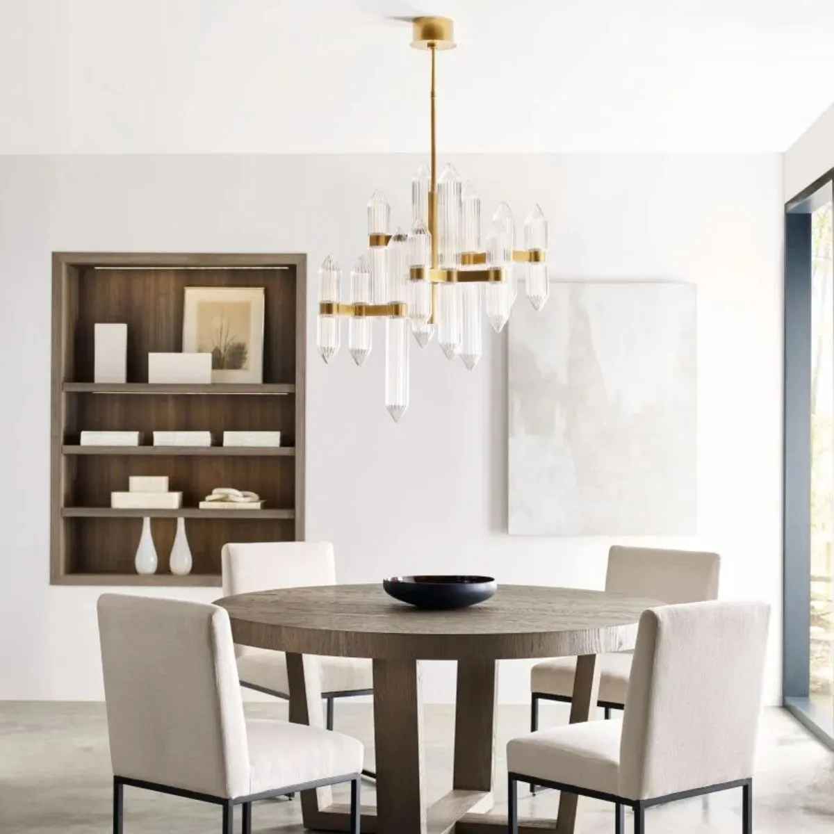 Langston 31 in. LED Chandelier Brass finish