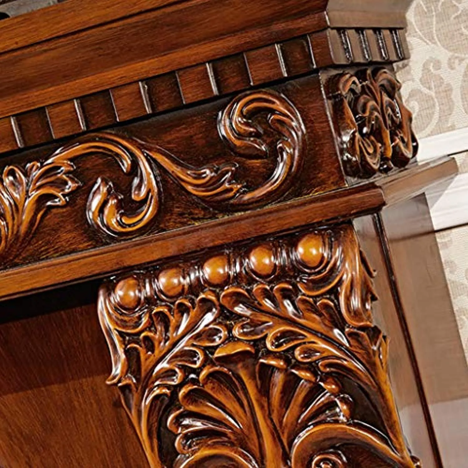 LUXURY Freestanding Heater, Indoor Heater with Log Burner Flame, Traditional Stove Design