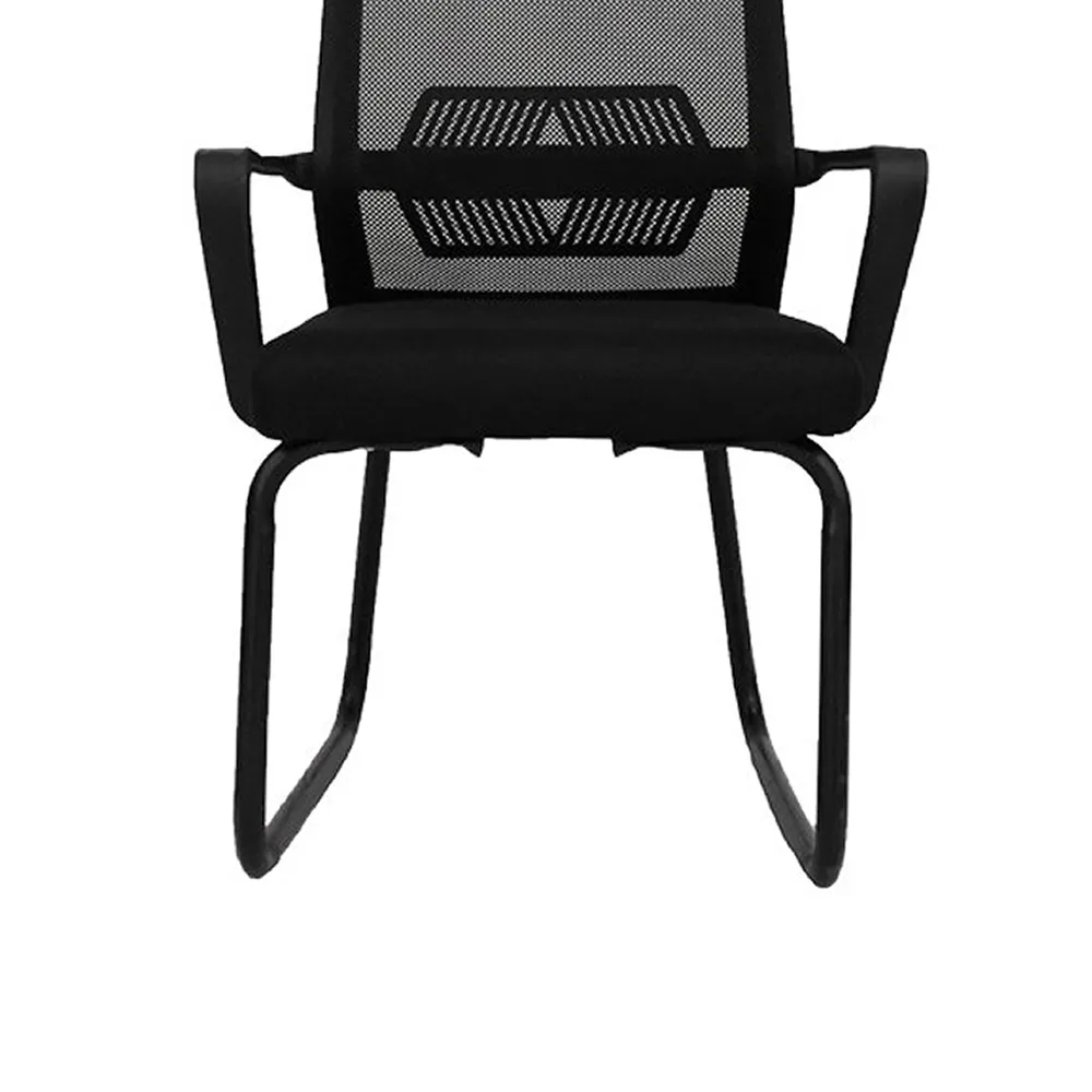 Med-Back Mesh Ergonomic Visitor Office Chair 886G Black