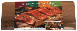 Nature&#39;s Cuisine NC010 14 by 5-1/2-Inch Cedar/Alder/Maple/Hickory Combo Outdoor Grilling Plank, 1 Each