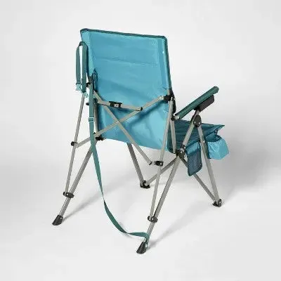 New - 3 Position Tension Recliner Outdoor Portable Camp Chair Green - Embark