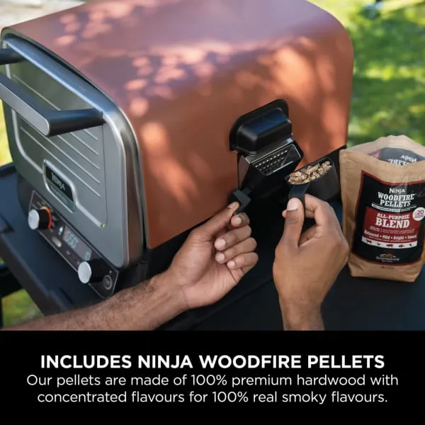 Ninja Woodfire Electric Outdoor Oven, Artisan Pizza Maker and BBQ Smoker | OO101UK