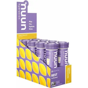 Nuun Rest Hydration Tablets: Lemon Chamomile, Box of 8 Tubes