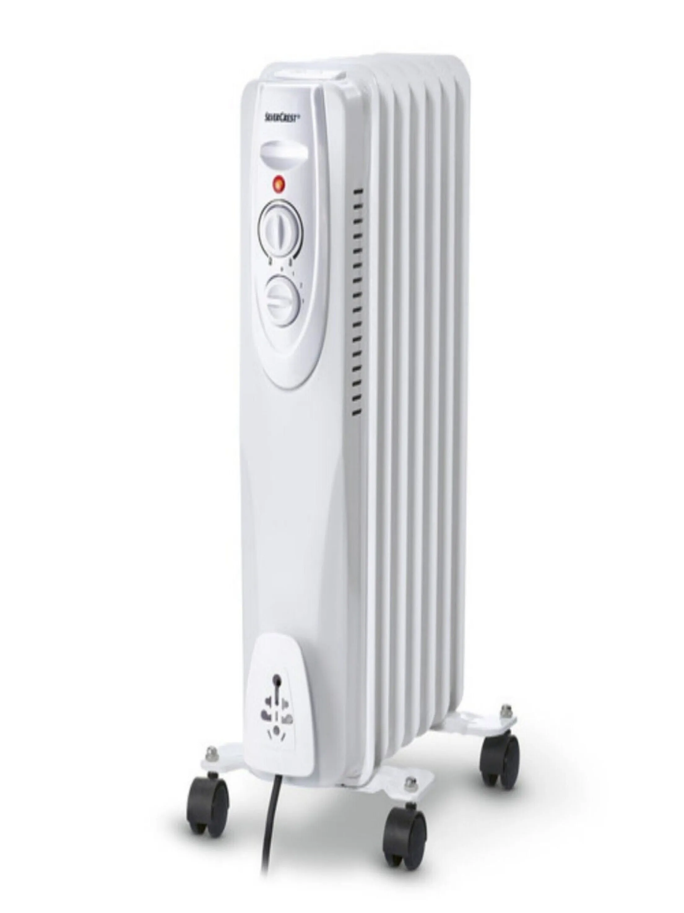 Oil Filled Electric Radiator, 1500W, 7 Fins 4 Wheels