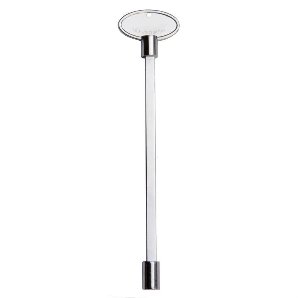 Onlyfire Products Handle Replacement Gas Valve Key for 1/4&quot; and 5/16&quot; Turn Ball Valve ,8&quot;,Chrome