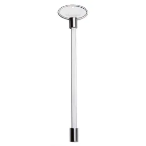 Onlyfire Products Handle Replacement Gas Valve Key for 1/4&quot; and 5/16&quot; Turn Ball Valve ,8&quot;,Chrome