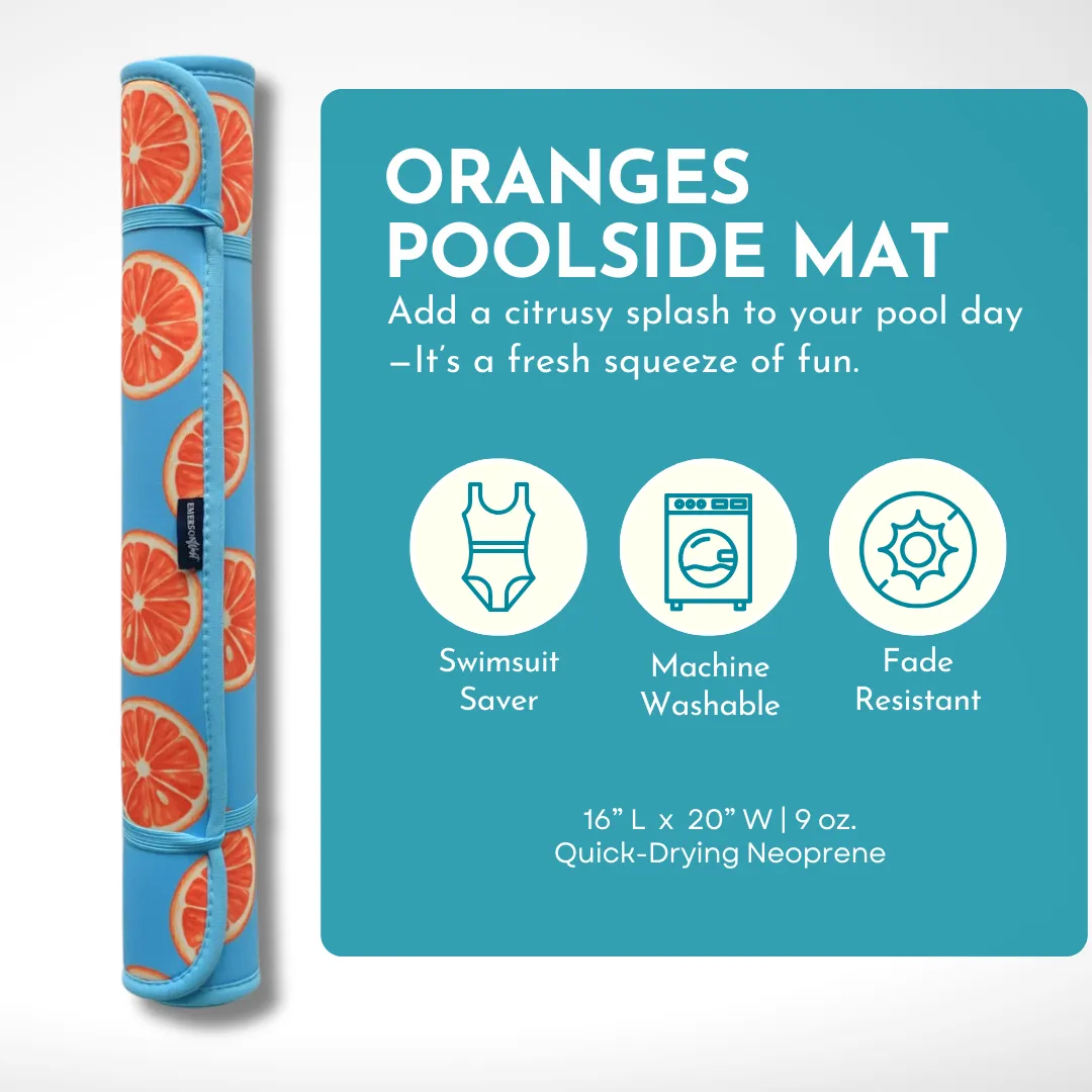 Oranges Poolside Seating Mat