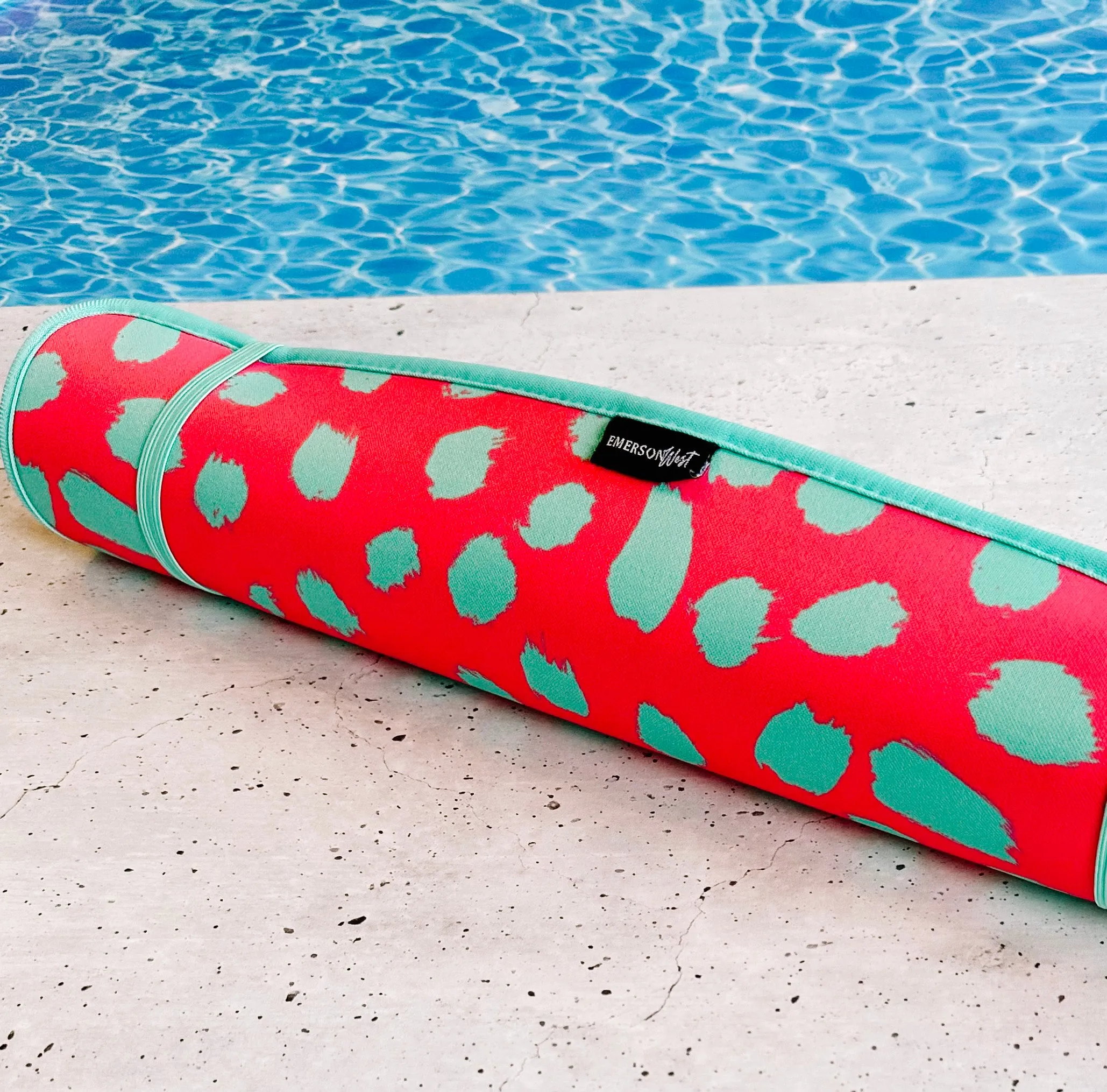 Pink Cheetah Poolside Seating Mat