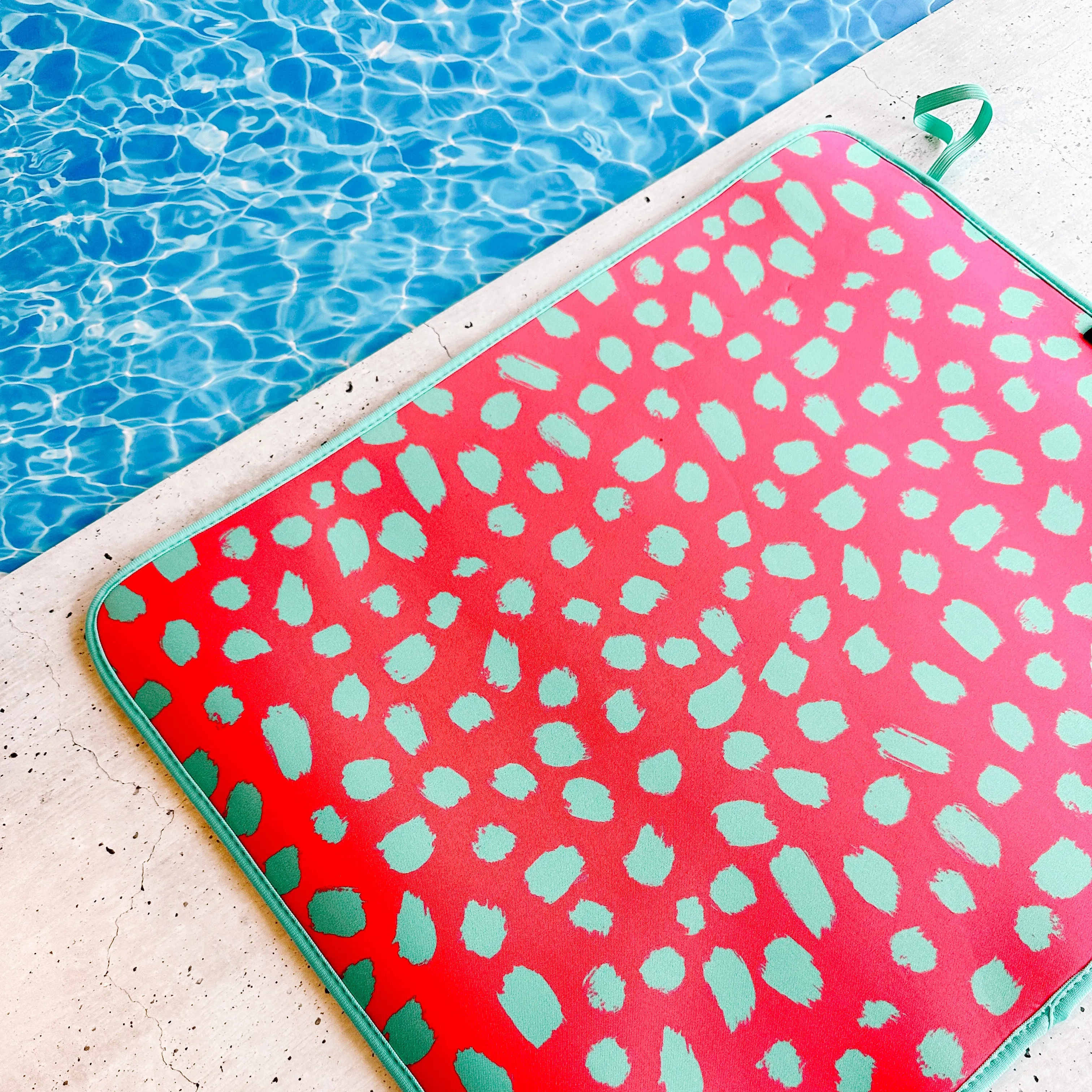 Pink Cheetah Poolside Seating Mat