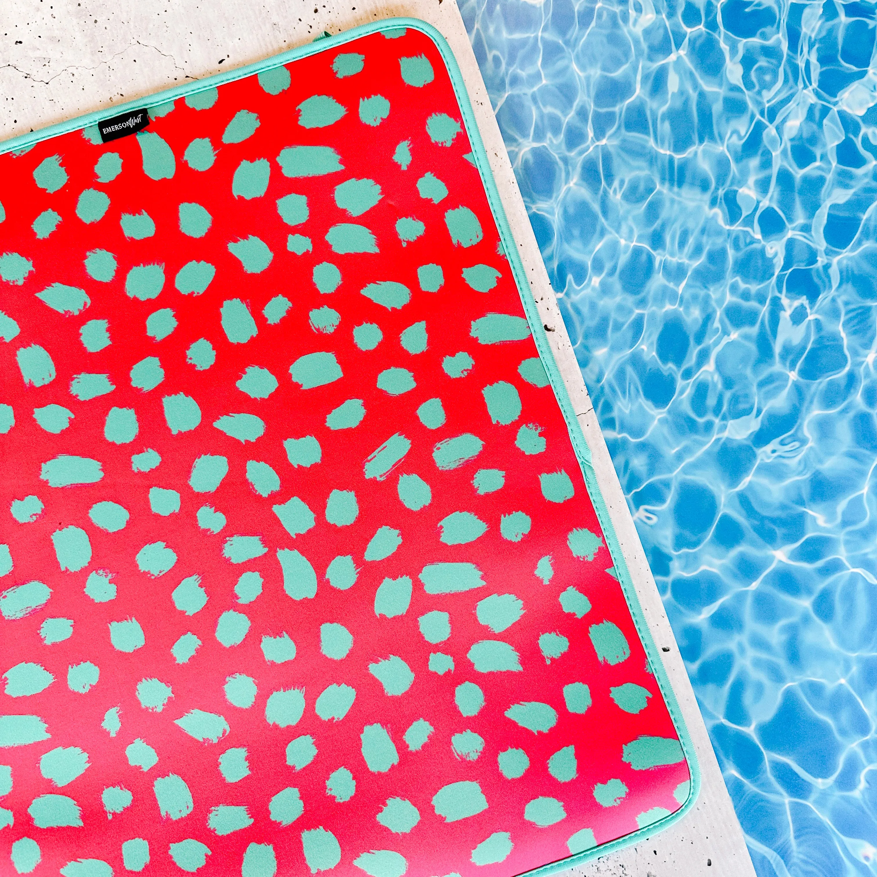 Pink Cheetah Poolside Seating Mat