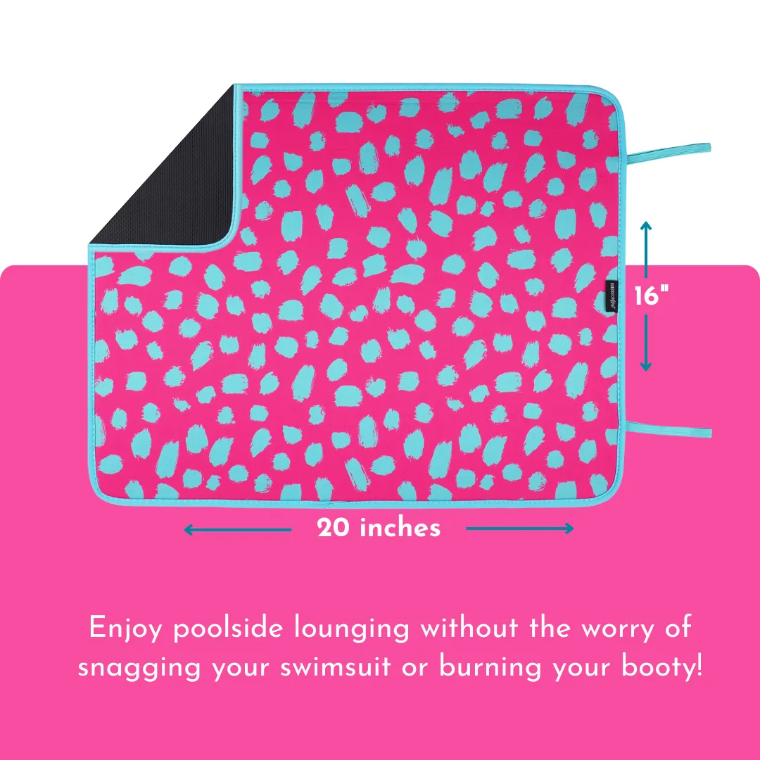 Pink Cheetah Poolside Seating Mat