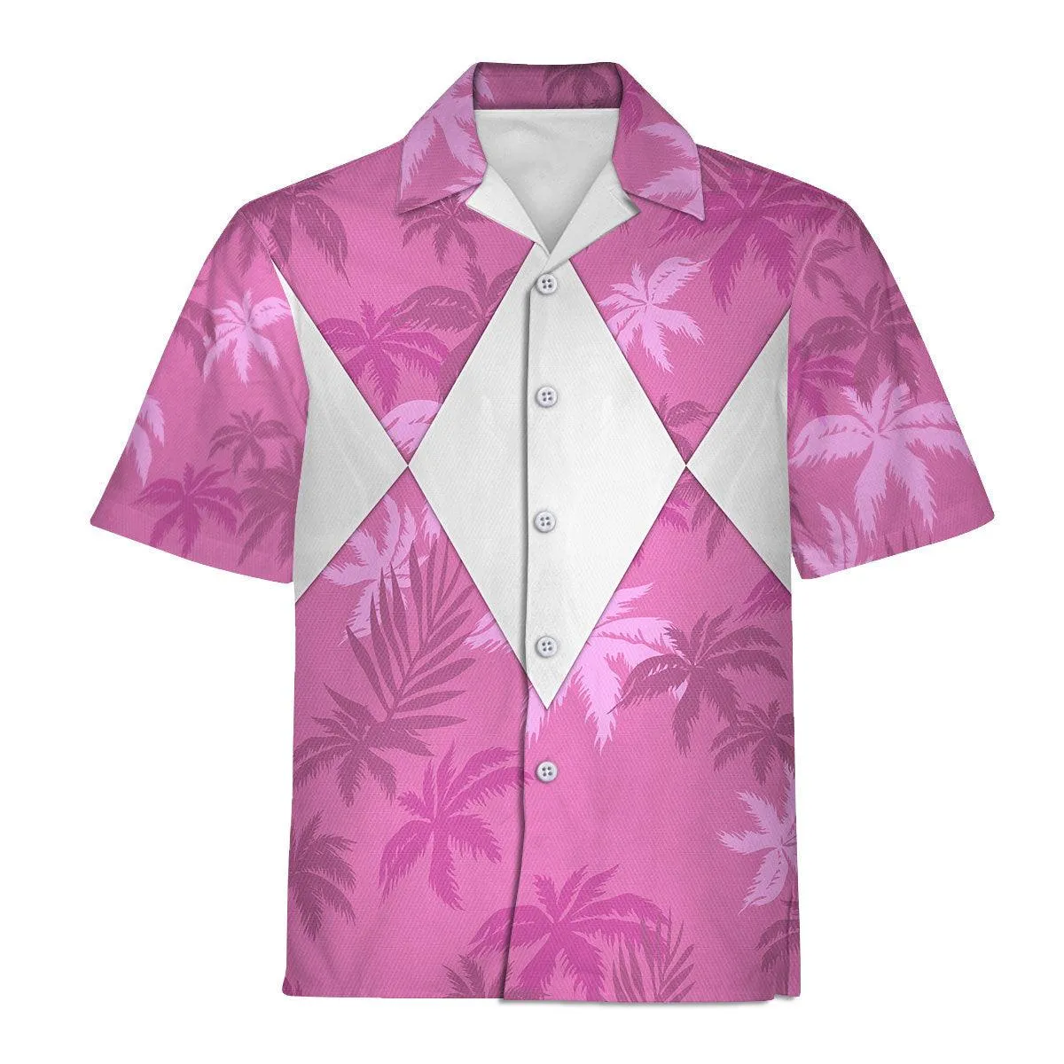 Pink Ranger x Tommy Vercetti Hawaiian Shirt & Beach Shorts