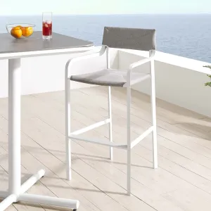 Raleigh Stackable Outdoor Patio Aluminum Bar Stool by Modway