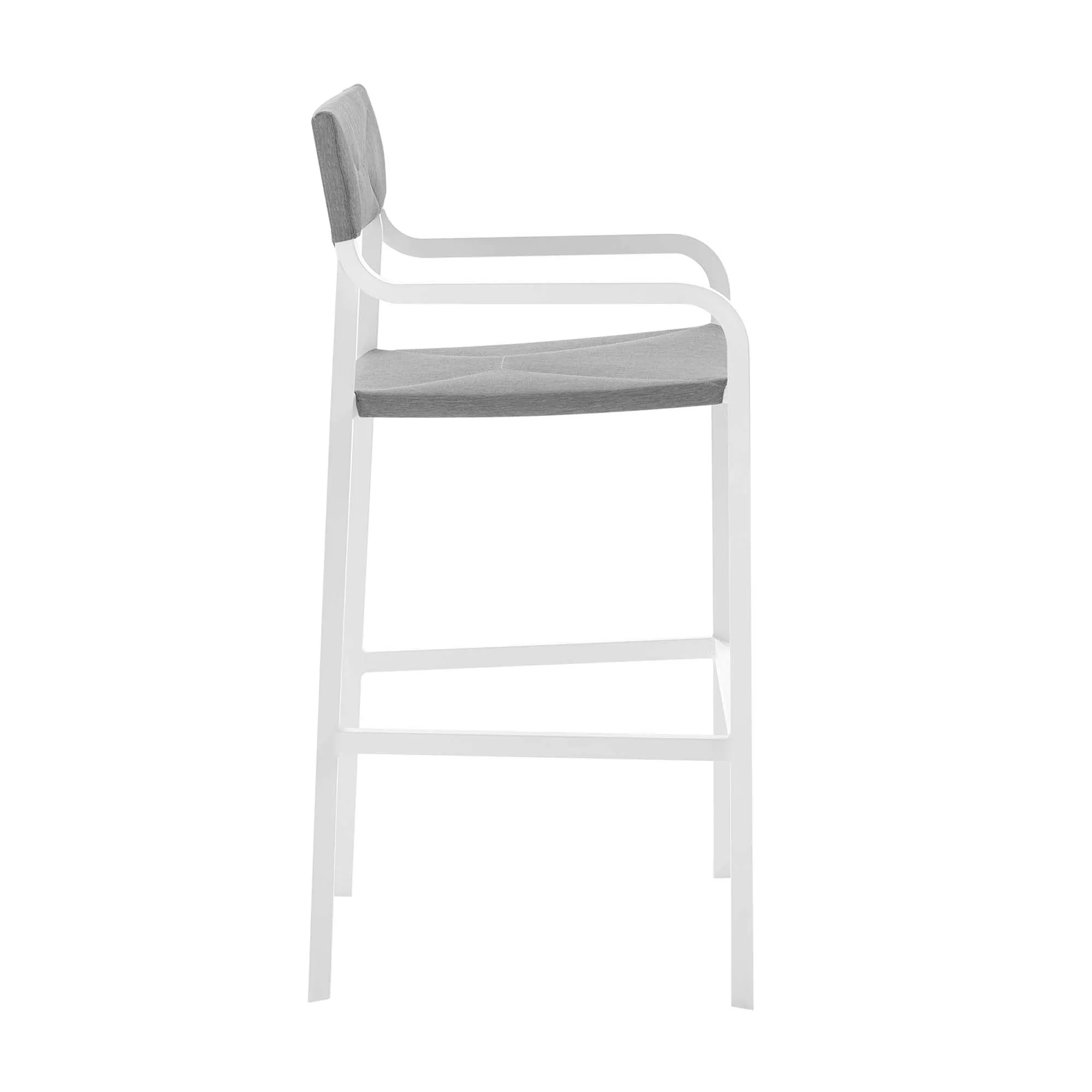 Raleigh Stackable Outdoor Patio Aluminum Bar Stool by Modway