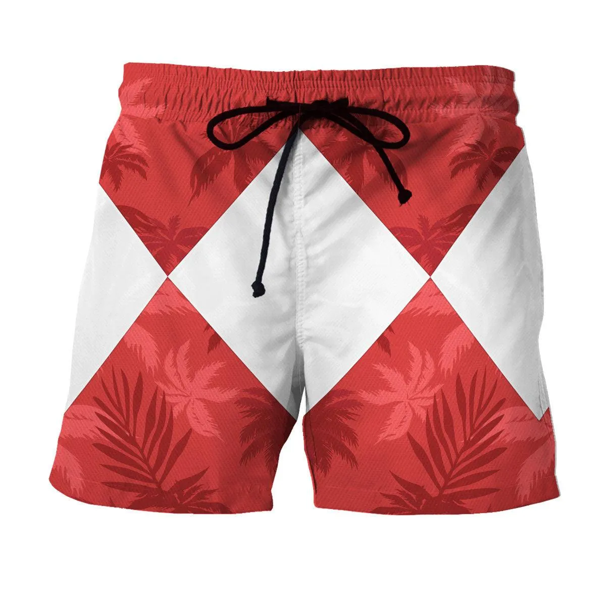 Red Ranger x Tommy Vercetti Hawaiian Shirt & Beach Shorts