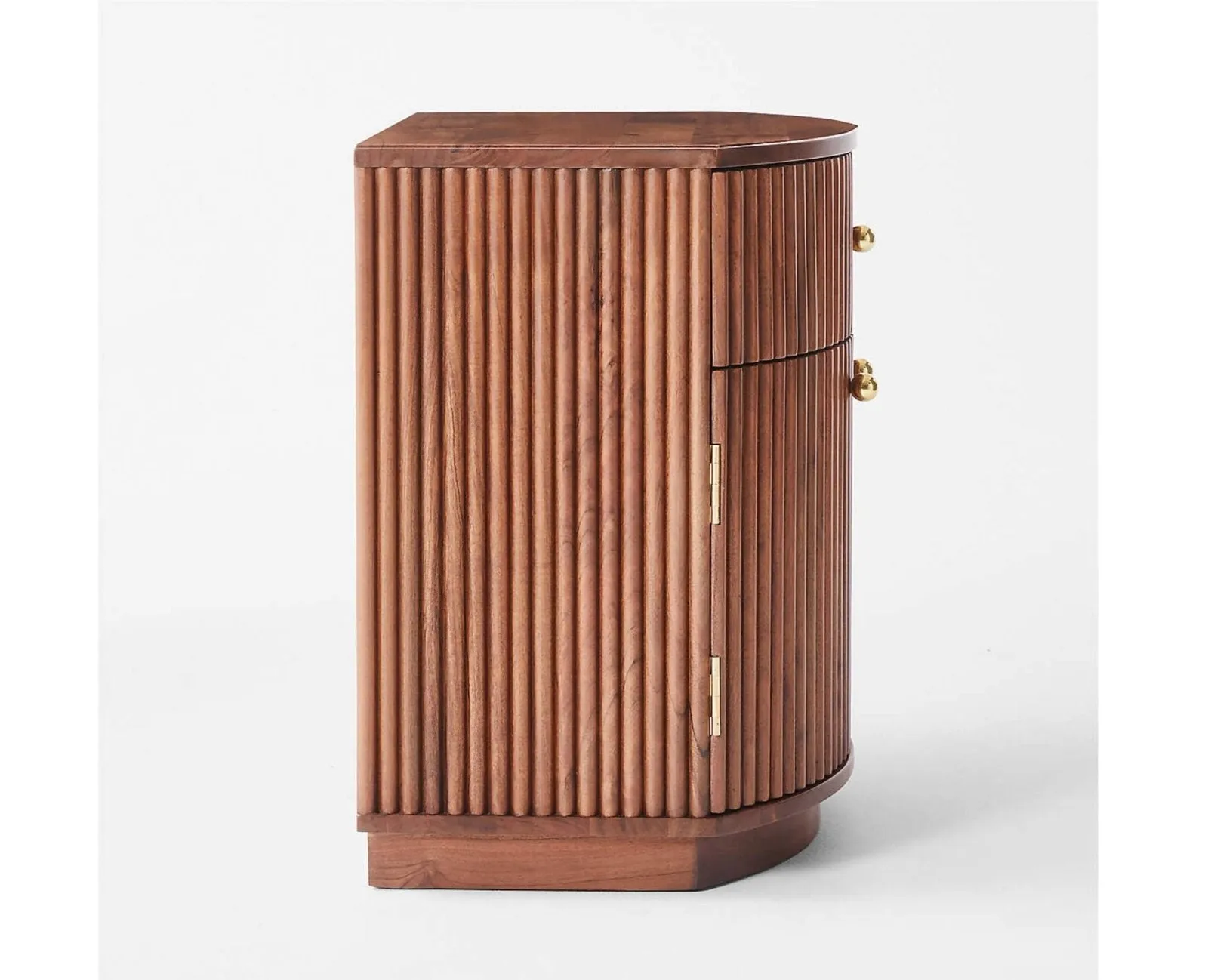 Rome Wooden Bedside Table Two and One Drawer