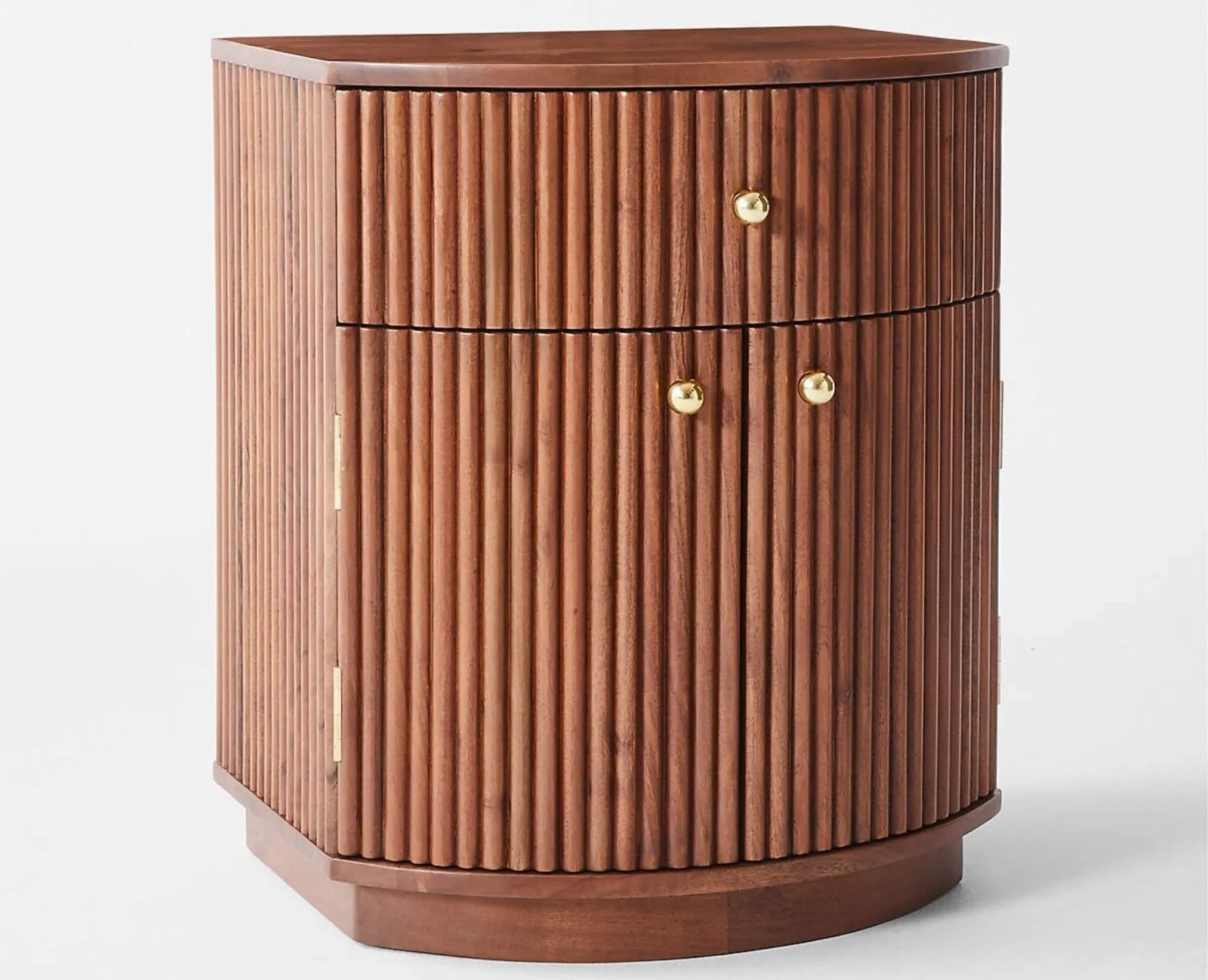Rome Wooden Bedside Table Two and One Drawer
