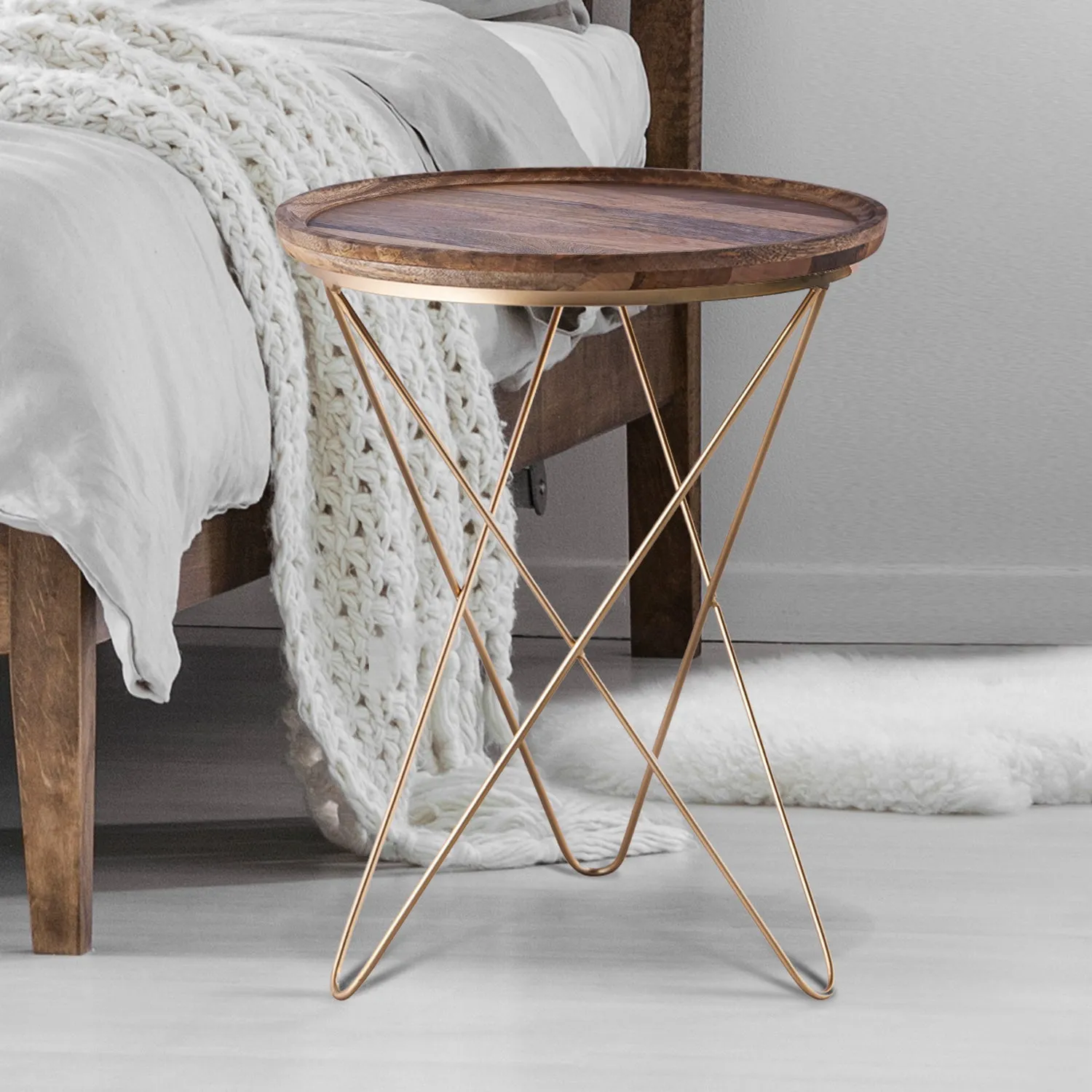 Side Table - Canarm REVA Side Table, HSD-5617-KD