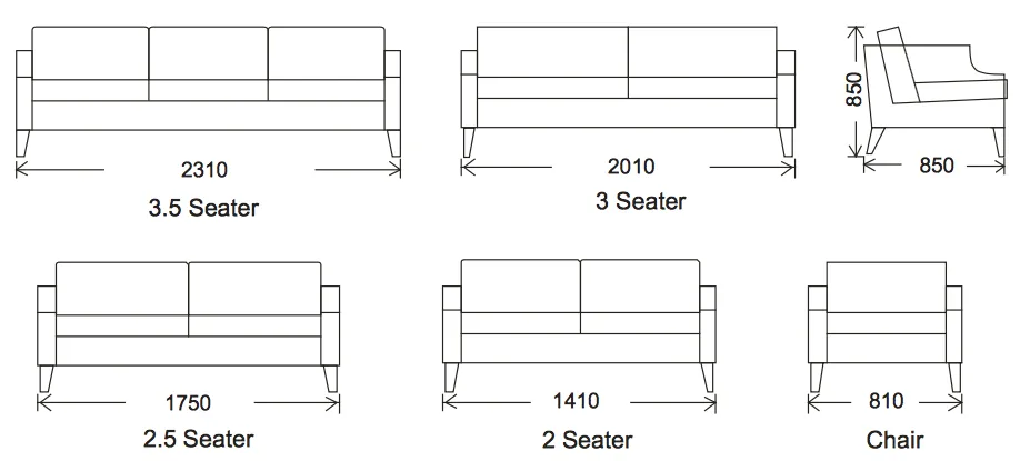 Sofa Avon -Custom Made In Sydney Please Contact The Store For Pricing