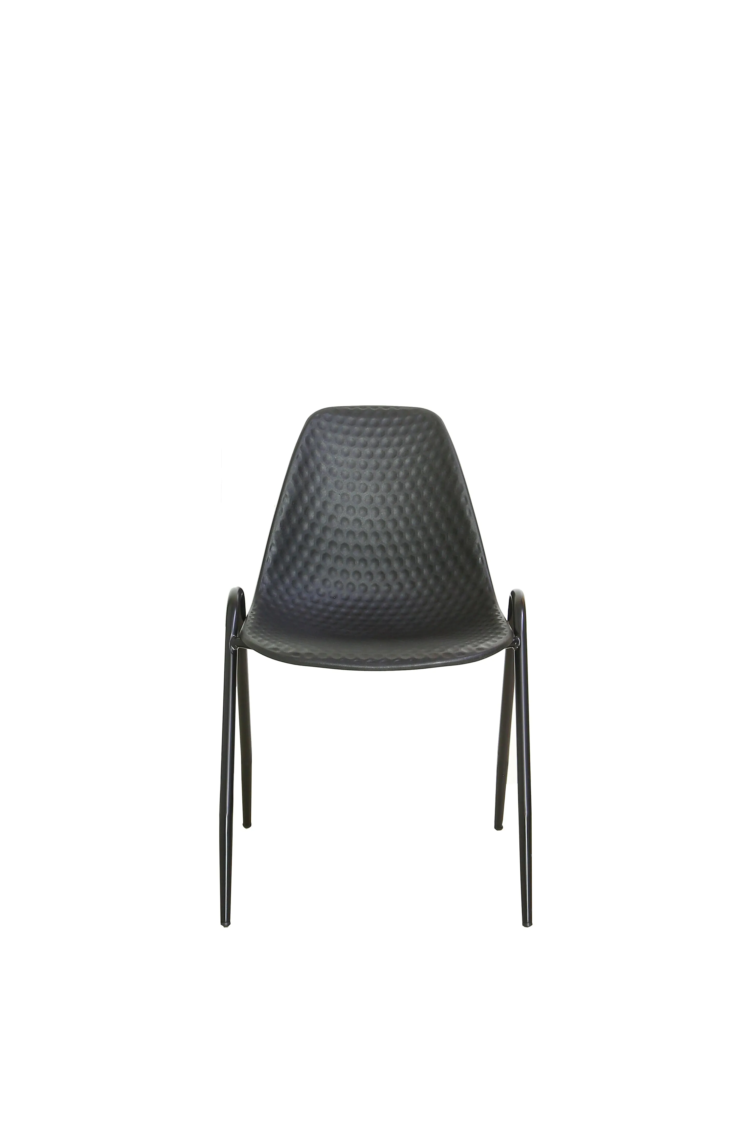 Stackable Guest Chair with Metal Frame  Sturdy Sleek Office School Home & Visitor Reception Room Black 915