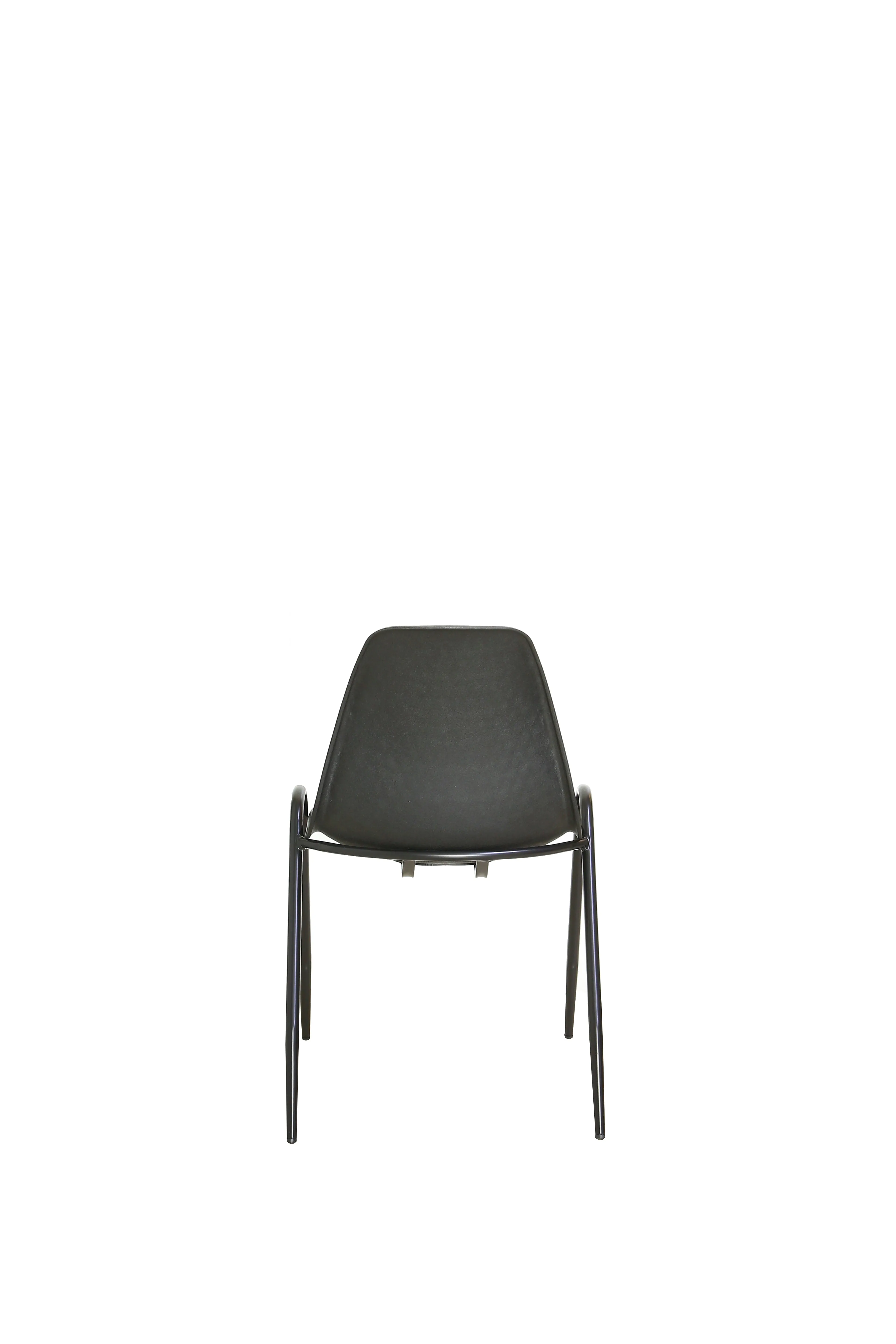 Stackable Guest Chair with Metal Frame  Sturdy Sleek Office School Home & Visitor Reception Room Black 915