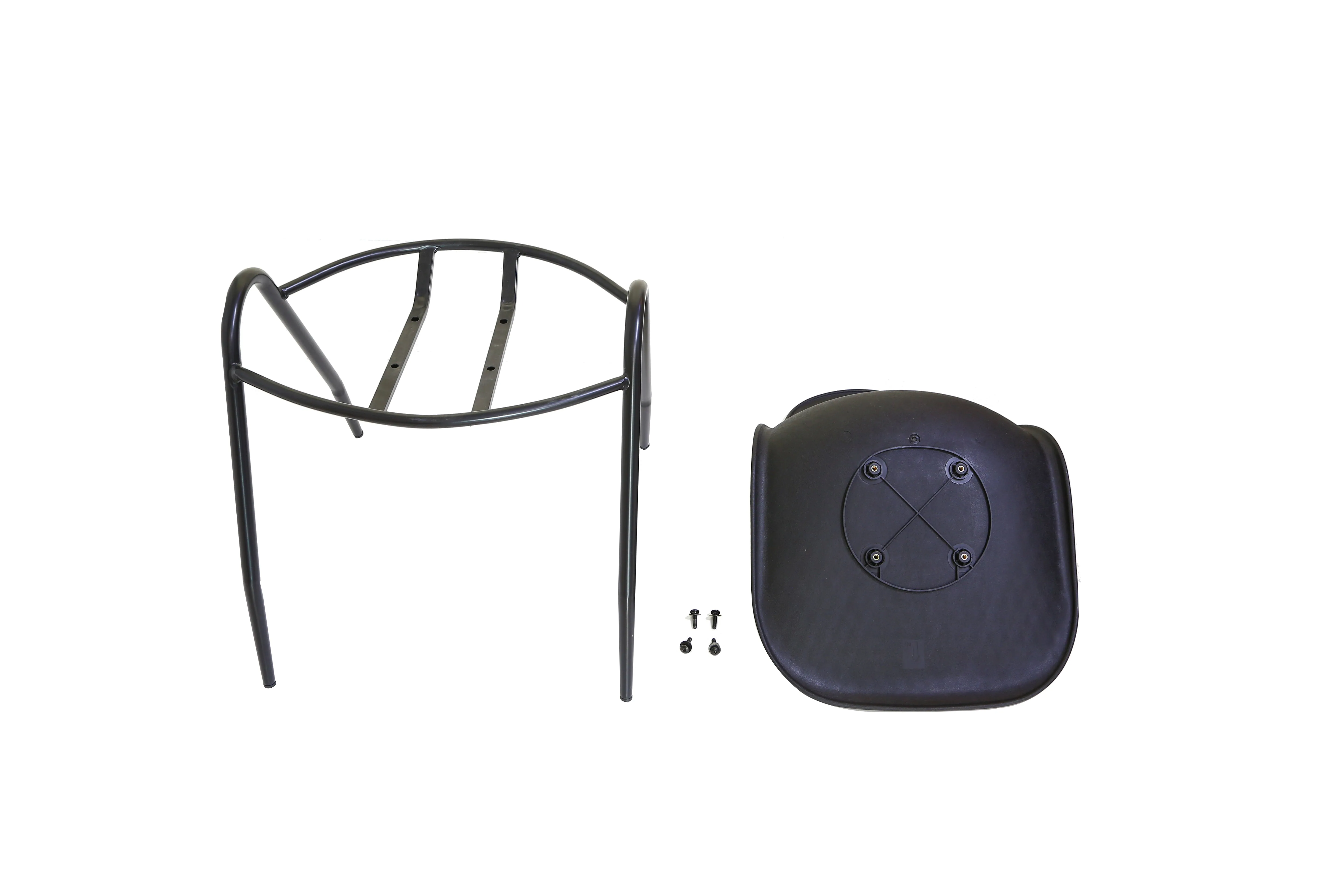 Stackable Guest Chair with Metal Frame  Sturdy Sleek Office School Home & Visitor Reception Room Black 915