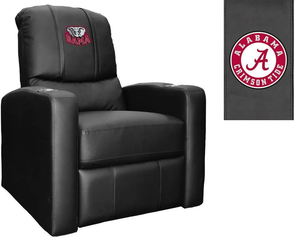 Stealth Recliner with Alabama Crimson Tide Bama Logo