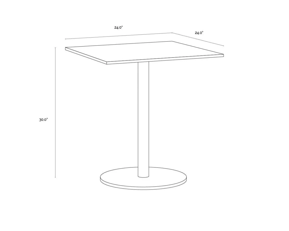 Sunpan Enco Bistro Table - Square - 24"