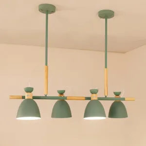 Tulip Wood and Metal Ceiling Pendant Lights