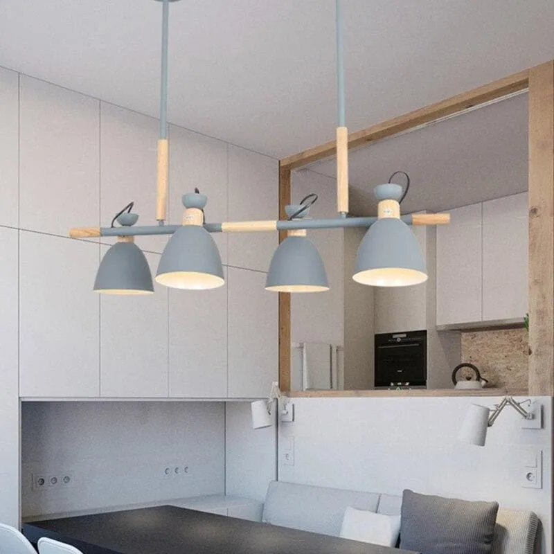 Tulip Wood and Metal Ceiling Pendant Lights