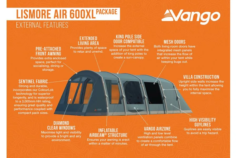 Vango Lismore Air 600 XL Package