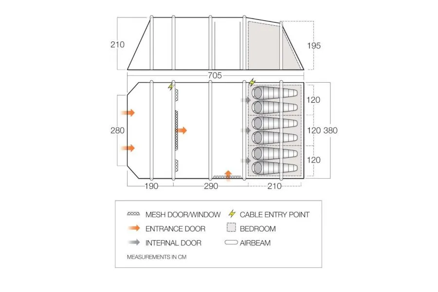 Vango Lismore Air 600 XL Package