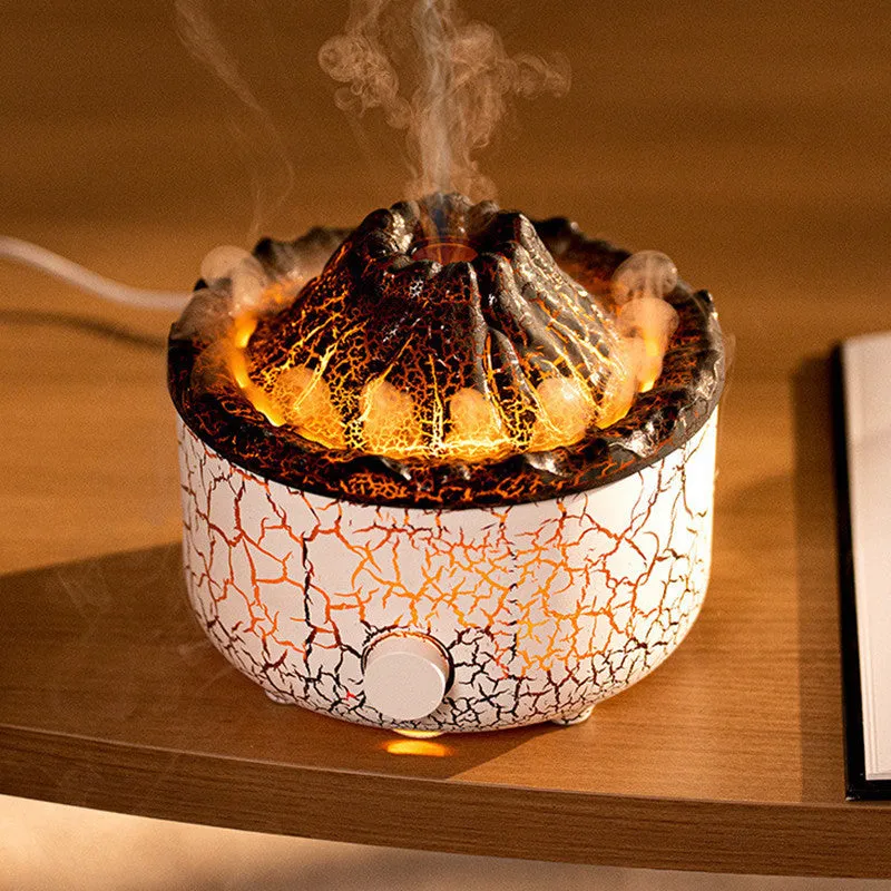 Volcano Humidifier Aromatherapy Machine Spray Jellyfish Air Flame Humidifier Diffuser