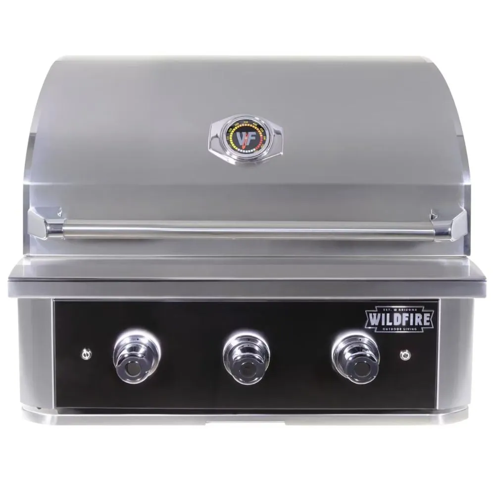 Wildfire Ranch PRO 30-Inch Black Built-in Gas Grill