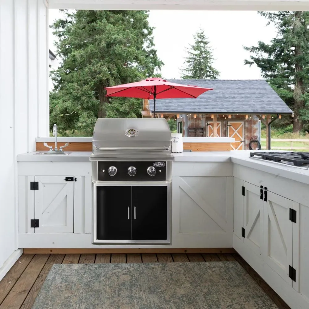 Wildfire Ranch PRO 30-Inch Black Built-in Gas Grill