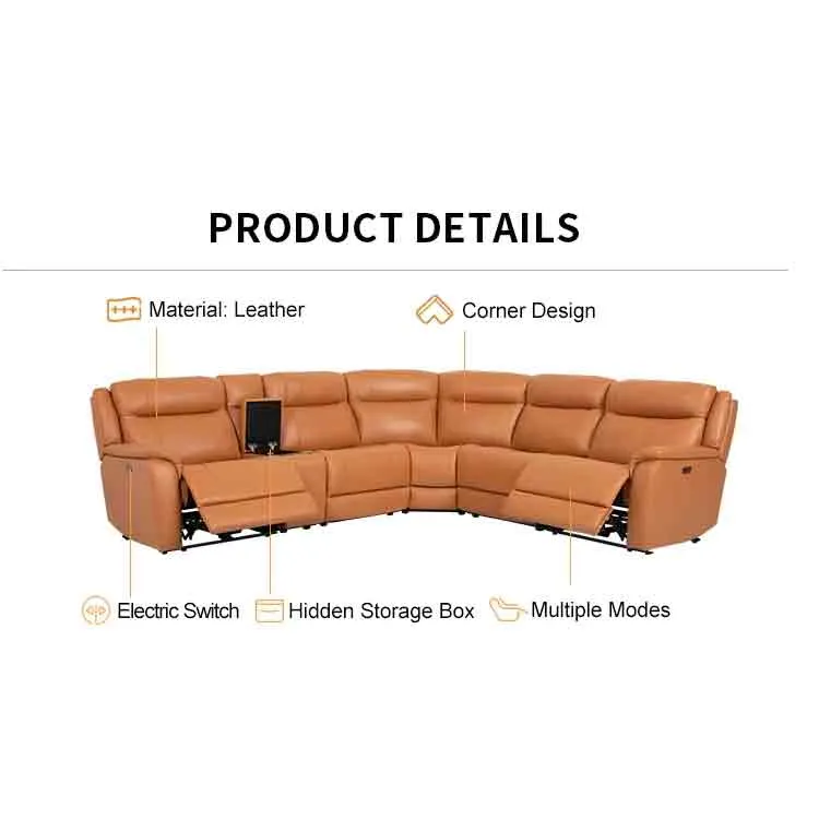WYATT Power-Recline Theater Sectional